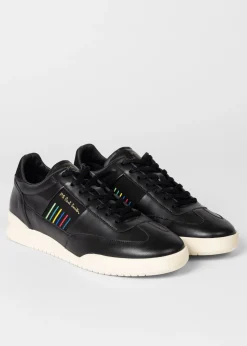 Black Leather 'Dover' Sneakers