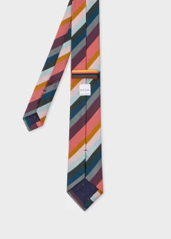 Muted 'Artist Stripe' Silk Tie