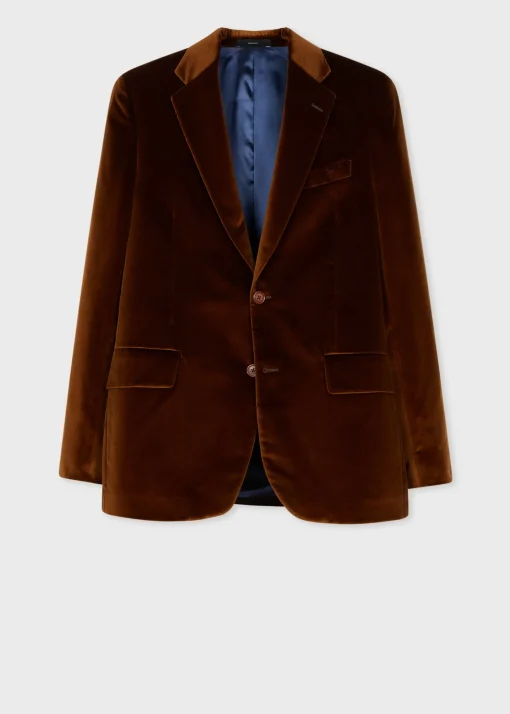 The Brierley - Brown Velvet Blazer